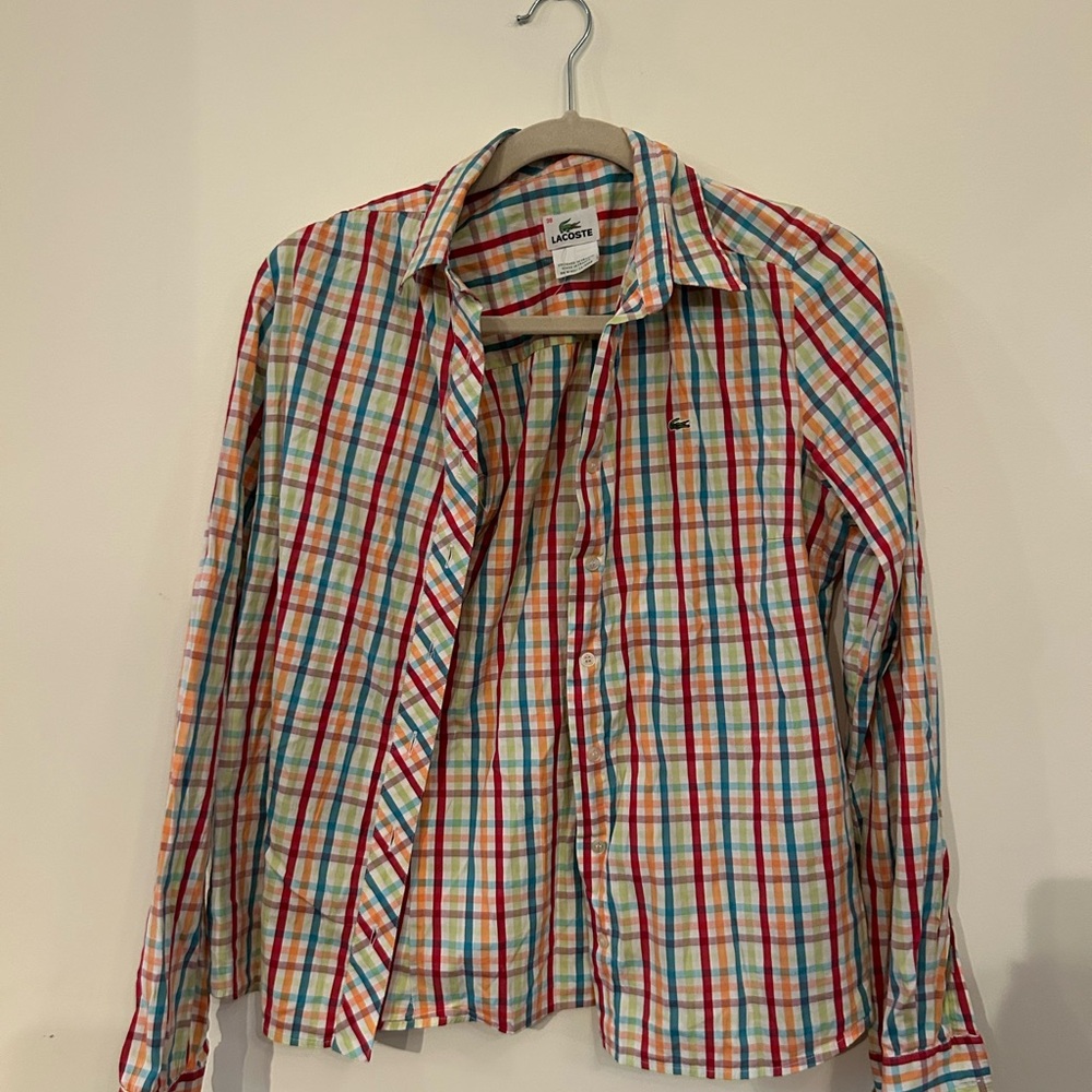 Lacoste Men's Multicolor Checkered Shirt